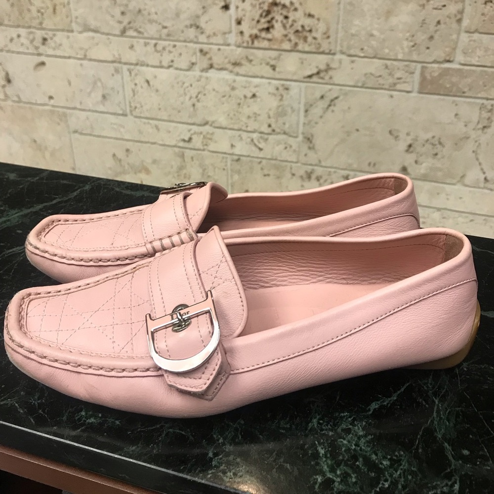 Pink Dior Loafers